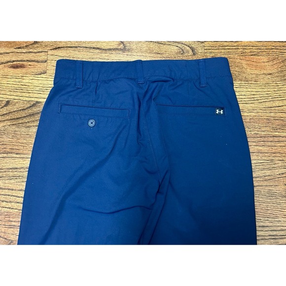 Under Armour Heatgear Slim Performance Golf Active Pants Navy Blue Sz 30x34 - Picture 7 of 7